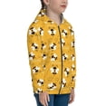 thumbnail image 5 of Kdxio Cute Bee Butterfly Yelllow Pattern Kids Boys Girls Zip Up Hoodie 3D Printed Hooded Sweatshirt Hoody Coat with Pocket 7-12 Y-Medium, 5 of 6