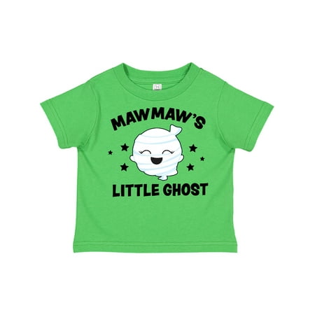 

Inktastic Cute Mawmaw s Little Ghost with Stars Gift Toddler Toddler Girl T-Shirt