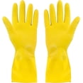thumbnail image 1 of Guantes de goma para lavar platos 4 pares para cocina, guantes de limpieza para el hogar reutilizables. Dos pares de M-L cada uno, 1 of 5