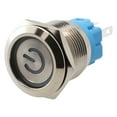 19mm Metal Push Button Switch with Power LED 1224V Latching Button
