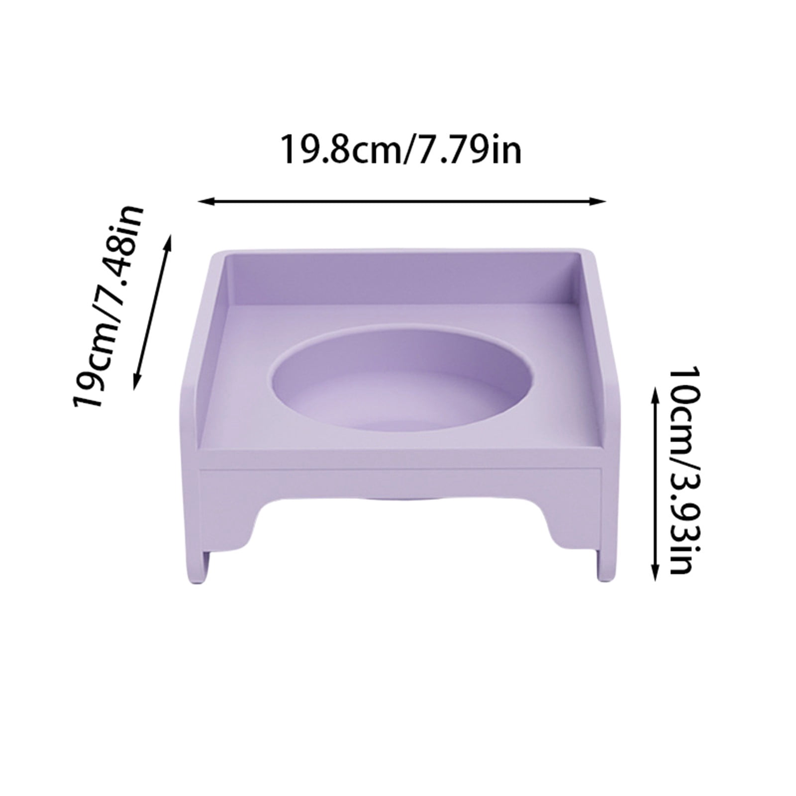 Ceramic Cat Bowl Wide Mouth Chin Square Raised Pet Dish for Cats Small Dogs Food Water Bowl Set