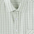 thumbnail image 4 of VSSSJ Mens Short Sleeve Button Down Plaid Shirt Summer Casual Regular Fit Collared Shirts Office Business Work Dress Shirt Tops Green XL, 4 of 6