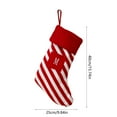 thumbnail image 3 of Beautynvta Christmas Stockings with Initials, Letter M Embroidered Xmas Stockings, Red White Striped Knitted Xmas Stockings for Fireplace Holiday Party Family Decor, 3 of 6