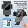 thumbnail image 5 of Qi Wireless Car Charger 15W Smart Sensor Auto Clamping Air Vent Dashboard Car Phone Charging Holder Mount for iPhone/Samsung/Google/ LG/Motorola etc, 5 of 14