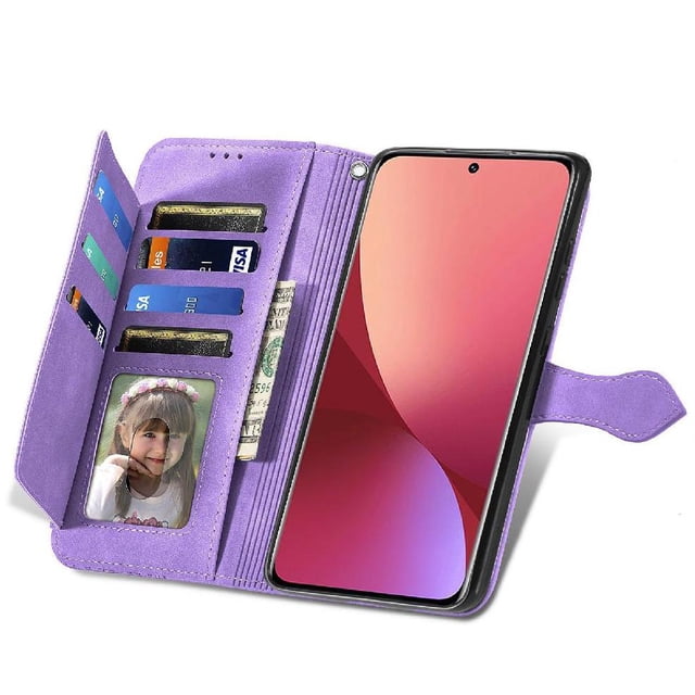 Funda billetera anti-golpes para GANGXUN XIAOMI 12 , ideal para día a día y trabajo