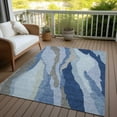 thumbnail image 6 of Addison Rugs Chantille Indoor/Outdoor Transitional Waves Blue Washable Rectangle Rug, 2'6" x 3'10", 6 of 6