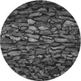 thumbnail image 1 of Ahgly Company Indoor Round Patterned Gray Novelty Area Rugs, 7' Round, 1 of 6