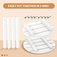 thumbnail image 4 of Nalone 2-Layer Outdoor Side Table, HDPE Weather-Resistant Adirondack Coffee Side Patio End Table for Living Room Bedroom, Outdoor Side Table Outside, White, 4 of 7