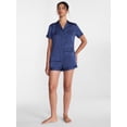 thumbnail image 3 of Joyspun Women’s Stretch Satin Sleep Top and Shorts, 2-Piece Set, Sizes XS to 3X, 3 of 6