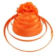thumbnail image 5 of Baberdicy Fascinators Hats for Women Clearance！Tea Party Fascinator Kentuckys Derbys Hat Fascinator Pillbox Hat Headband for Cocktail Fascinators Hats for Women Tea Party Orange, 5 of 8