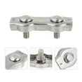 thumbnail image 7 of TAILTOSS 4Pcs Steel Wire Clip for Wire Rope Flat Bolt Structure Silver Securing Loads, 7 of 7