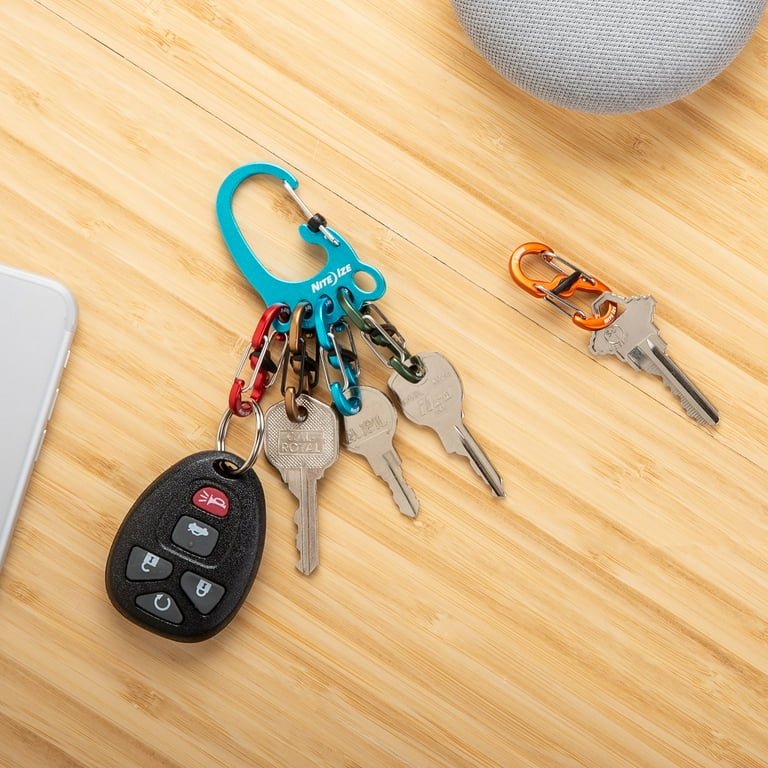 Nite Ize KeyRing Locker Aluminum Assorted Key Ring Nite Ize KeyRing Locker Aluminum Assorted Key Ring