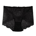 thumbnail image 3 of Women Floral Lace High Waist Underwear Full Coverage Panties Mesh Breathable See Through Briefs Soft Stretch Lingerie Underwear Women No Show Vintage America Shorts for Women Seamless Bikini Underwear, 3 of 3