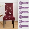thumbnail image 5 of Dining Room Chair Covers Slipcovers Set of 6, Stretch Kitchen Chair Covers Washable Spandex Parsons Chair Slipcover, Removable Dining Seat Protector for Home or Party, 5 of 6
