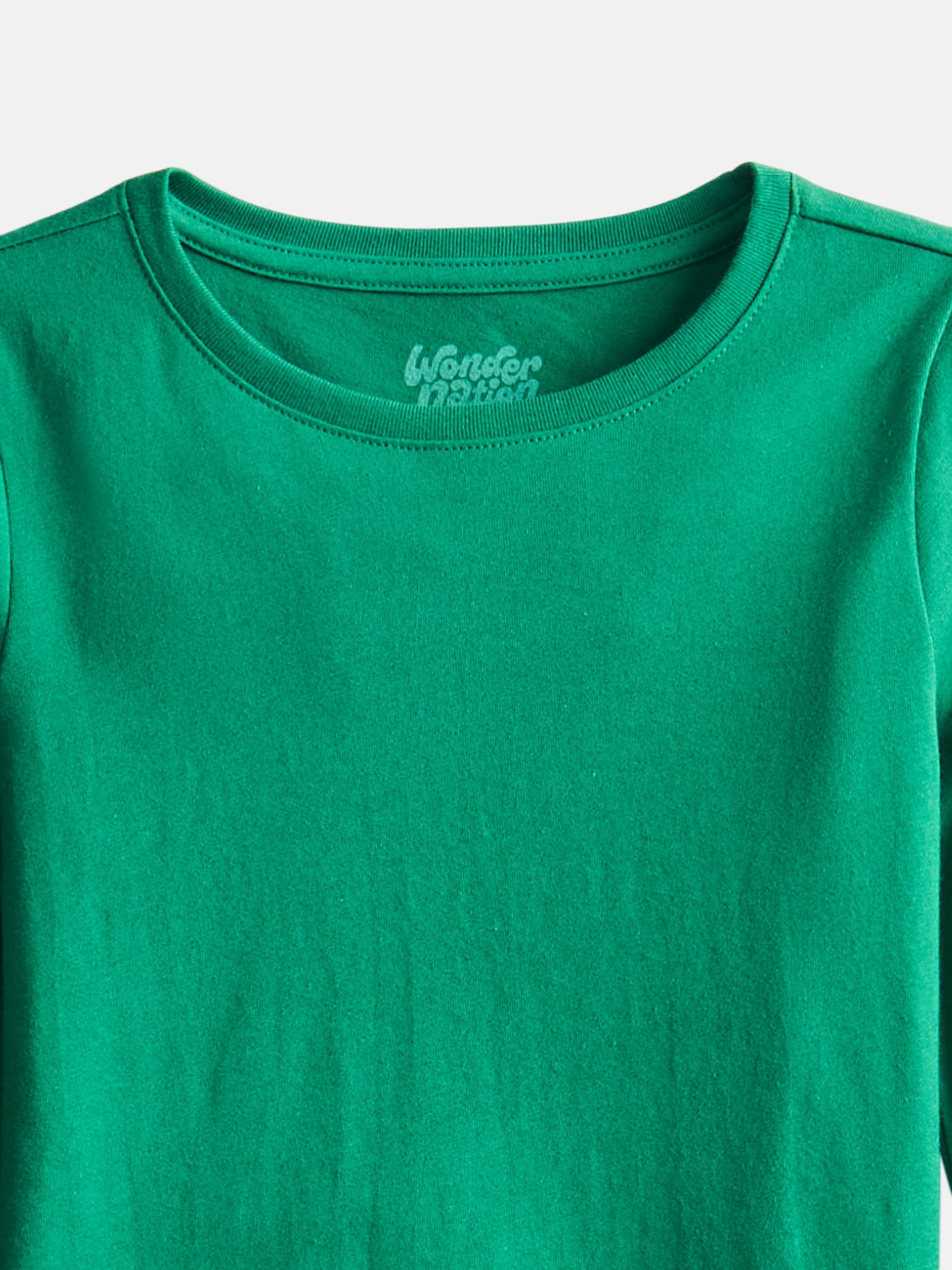 Wonder Nation Girls Kid Tough Tee with Long Sleeves, Sizes 4-18 & Plus