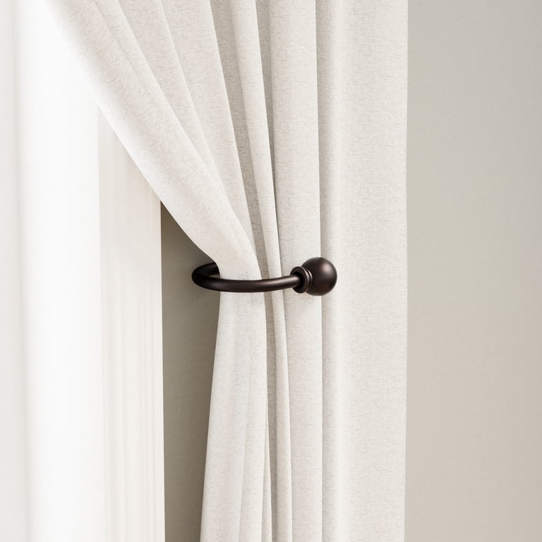 Mainstays Bronze Ball Curtain Rod Holdbacks 2-Pack photo 4