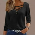 thumbnail image 2 of Women's Solid Casual Jacquard Cut Breathable Loose Sleeve Top, 2 of 2