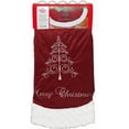 Holiday Time Red and White Merry Christmas Tree Skirt