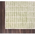 thumbnail image 3 of Hand-Tufted 100% Wool Area Rug – Unique Modern Geometric Grid Pattern, Soft Plush Textured Carpet for Living Room, Bedroom, Dining Room & Entryway (Light Green, 3' x 5' (Rectangular)), 3 of 3