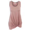 thumbnail image 5 of Sleeveless Tank Tunic Top with Knot on Hemline, 5 of 13