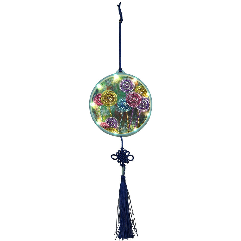 Rdeghly DIY Diamond Painting Lamp,Hanging Diamond Painting Lamp,Hanging