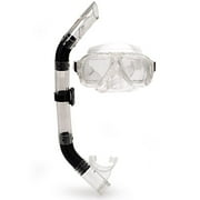 Dolfino Ultralight Dual-Lens Mask and Dry-Top Snorkel Combo