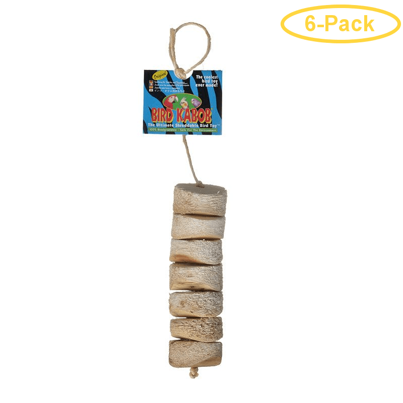 Wesco Pet Bird Kabob Bird Toy Original (6.75 Long x 2 Wide) Pack of 6