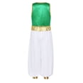 thumbnail image 2 of YONGHS Kids Boys Arabian Prince Costume Halloween Street Rat Suit Waistcoat with Pants Green 12, 2 of 8
