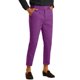thumbnail image 4 of Pantalones de vestir recortados de hombre con pliegues y ajuste slim fit en color púrpura 28, 4 of 5