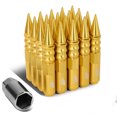 thumbnail image 7 of J2 Engineering LN-T7-015-15-GD J2 Engineering 7075 -T6 Forged Aluminum M12X1.5 20Pcs 123mm Height Spiky Cap Lug Nut Set w / Socket Adapter (Gold), 7 of 7
