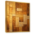 thumbnail image 2 of Designart "Gleaming Bronze Balance V" Abstract Shapes Floater Framed Wall Art Living Room, 2 of 5