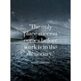 thumbnail image 2 of ArtsyQuotes 25x32 Gold Ornate Wood Framed with Double Matting Museum Art Print Titled - Vince Lombardi Quote: Success Before Work, 2 of 4