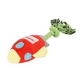 thumbnail image 4 of Juguete de peluche para perros, limpieza de dientes, juguete interactivo para masticar perros con nudo de cuerda para cachorros, color rojo, 4 of 12