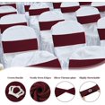 thumbnail image 3 of Wehilion Spandex Chair Sashes with Crown Buckle Spandex Stretch Chair Bands Cover Ties with Buckle Slider Chair Cover Band Chair Sashes Chair Cover Bands with Buckle,20/30/50/100pcs, 3 of 7