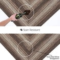 thumbnail image 4 of Homespice Decor 310620 27 x 45 in. Wildwood Ultra Durable Rectangular Braided Rug - Brown, 4 of 5