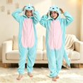 thumbnail image 2 of Ruyang Kids Hooded Jumpsuit Full Zip Long Sleeve Onesie Halloween Animal Theme Party Outfit for Girls 3-8 Years, 2 of 9