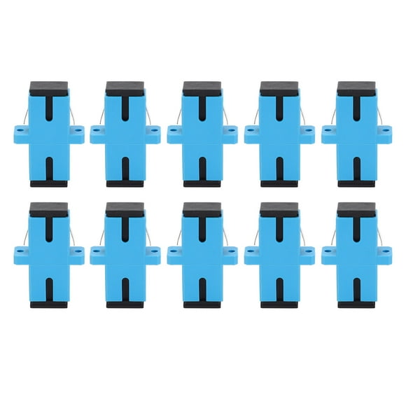 Fiber Optic Adapter, 50Pcs Connector SC UPC Fiber Optic Adapter High Return Loss with Screw Mounting Wing for Internet