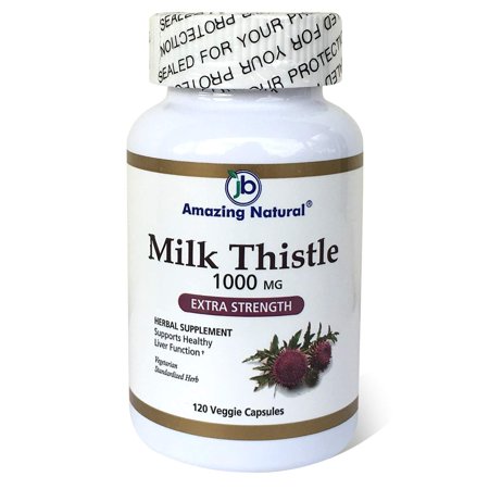 Amazing Natural Milk Thistle 120 VegiCaps - El Cardo de Leche