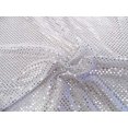 thumbnail image 2 of Paylessfabric Fabric Stretch Glitter Mesh Sequin Dots White and Silver Sheer Sparkle L46, 2 of 2
