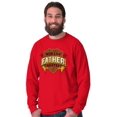 thumbnail image 4 of Worlds Greatest Father Trophy Dad Men's Long Sleeve Tee T Shirt Brisco Brands L, 4 of 6