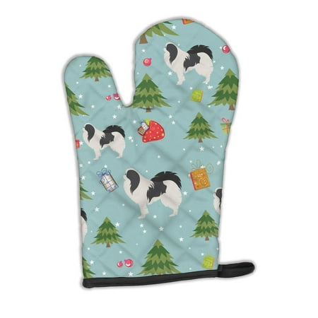 

Carolines Treasures BB4861OVMT Christmas Japanese Chin Oven Mitt Large multicolor