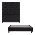 thumbnail image 1 of Base de Cama Matrimonial Dicasa Cabecera Capri Negro, 1 of 8