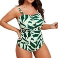 thumbnail image 1 of Krdevn Maillot de Bain Tankini Grande Taille avec Bretelles Réglables Imprimé Numérique Mode pour Femmes, 1 of 9