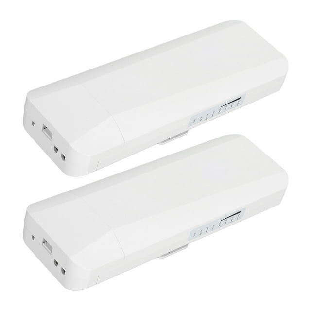Pont Point à Point, Pont WiFi Gigabit 5.8GHz avec Antenne à Haut Gain et 2 Ports RJ 45 LAN, Pont Ethernet CPE Extérieur 3KM pour Starlink Internet