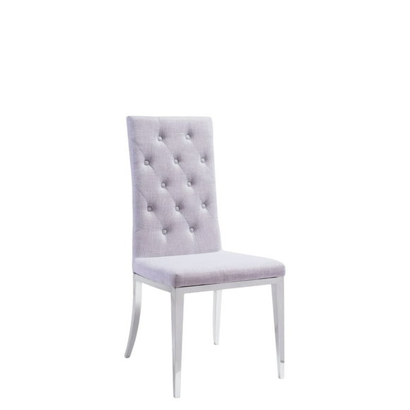 SILLA LINA GRIS TELA