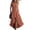 Watermelon Red, variant on Noric Women's Sleeveless Maxi Dresses Cotton Linen Lapel High Low Zip Up Dress with Ruffle Hem Casual A-Line Summer Dresses
