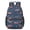 Fireman and Cone, variant on Fireman and Cone Blue Pattern 17" School Backpacks for Teens,Waterproof Oxford Fabric,S-Shape Padded Straps for School,Travel,Hiking,Camping