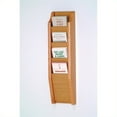 thumbnail image 1 of Wooden Mallet Brochure Display with 4 Pockets in Light Oak, 1 of 1