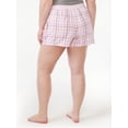 thumbnail image 3 of Joyspun Women's Woven Print Boxer Sleep Shorts, Sizes S to 3X, 3 of 5