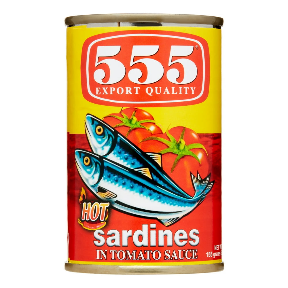 555 Sardines in Tomato Sauce with Chili (Small), 5.5 oz - Walmart.com ...